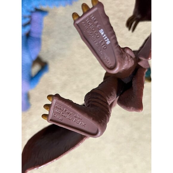 2 Vintage Imperial Godzilla 9” Blue Hard Rubber Action Figure & 2020 Rodan Lot - Picture 5 of 7